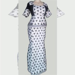 Elegant ladies top and long skirt