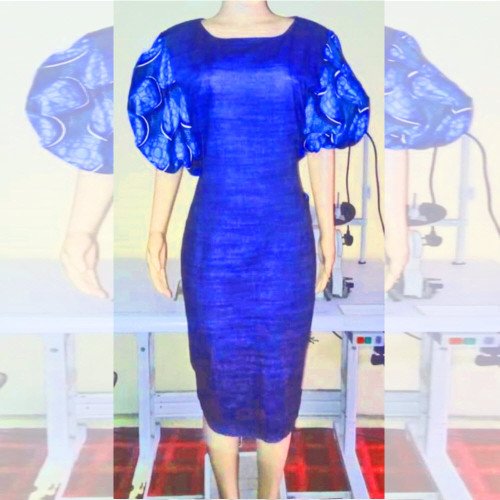 Ruffpuff short sleeve casual ladies gown Ruffpuff short sleeve casual ladies gown